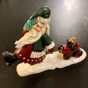 Saint Nicholas with Tree, Wagon & Presents!